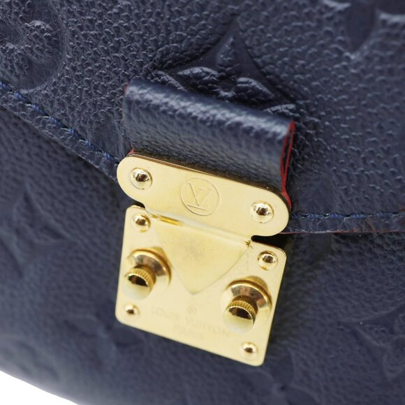 Louis Vuitton  Metis Pochette Empreinte Leather Crossbody Bag Navy Blue - Picture 4 of 14